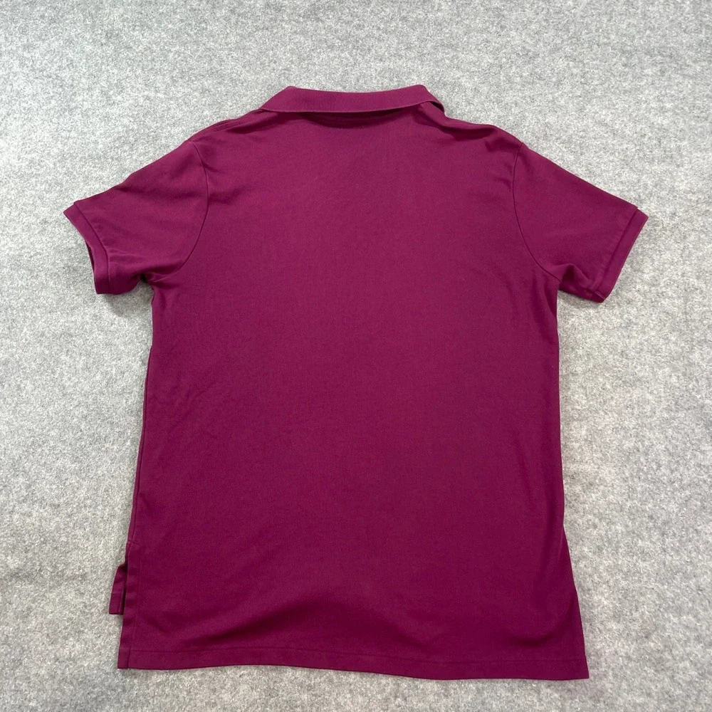 Polo Ralph Lauren Mens Polo Shirt L Plum Short Sleeve Custom Fit